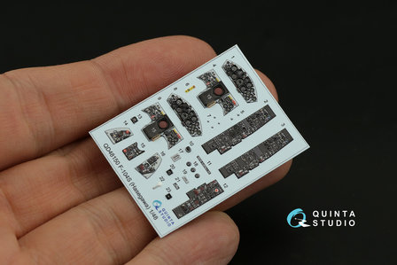 Quinta Studio QD48150 - F-104S 3D-Printed &amp; coloured Interior on decal paper (for Hasegawa kit) - 1:48