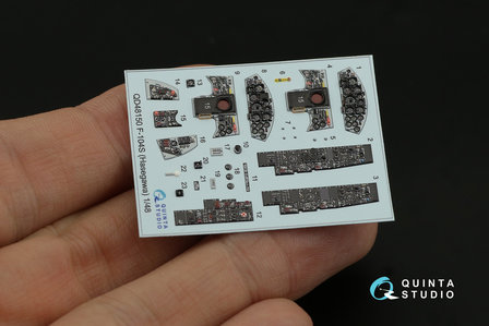 Quinta Studio QD48150 - F-104S 3D-Printed &amp; coloured Interior on decal paper (for Hasegawa kit) - 1:48