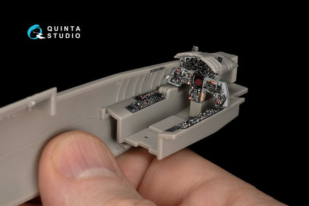 Quinta Studio QD48150 - F-104S 3D-Printed &amp; coloured Interior on decal paper (for Hasegawa kit) - 1:48