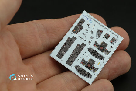 Quinta Studio QD48151 - F-104S-ASA 3D-Printed &amp; coloured Interior on decal paper (for Hasegawa kit) - 1:48