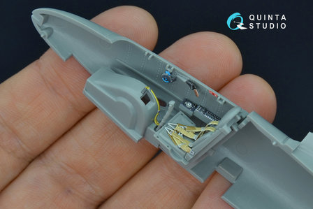 Quinta Studio QD48162 - He 162 3D-Printed &amp; coloured Interior on decal paper (for Dragon kit) - 1:48