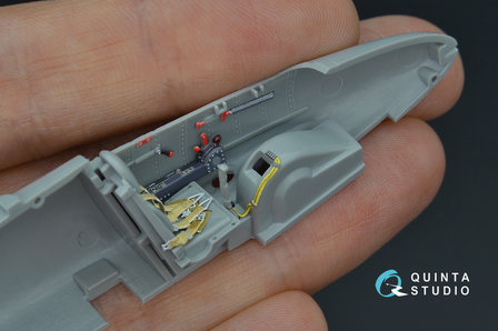 Quinta Studio QD48162 - He 162 3D-Printed &amp; coloured Interior on decal paper (for Dragon kit) - 1:48