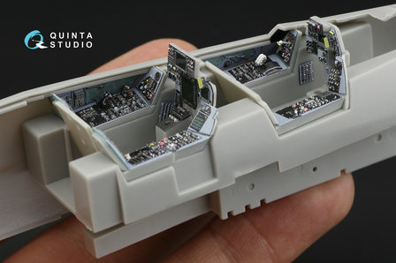 Quinta Studio QD48180 - F-14D 3D-Printed &amp; coloured Interior on decal paper (for Hasegawa kit) - 1:48