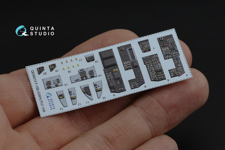 Quinta Studio QD48213 - F-15B 3D-Printed &amp; coloured Interior on decal paper (for GWH kit) - 1:48