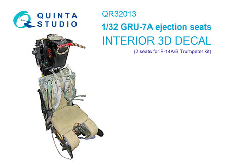 Quinta Studio QR32013 - GRU-7A ejection seats F-14A/B (2 pcs) (for Trumpeter kit) - 1:32