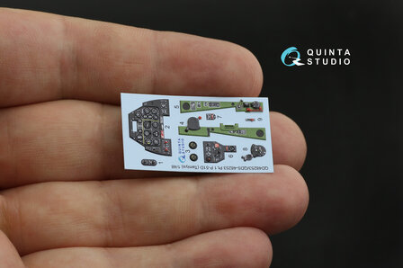 Quinta Studio QDS-48253 - P-51D 3D-Printed &amp; coloured Interior on decal paper (for Tamiya kit) - Small Version - 1:48