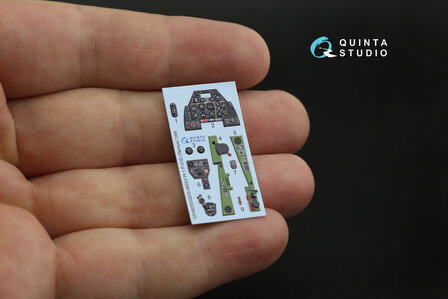 Quinta Studio QDS-48253 - P-51D 3D-Printed &amp; coloured Interior on decal paper (for Tamiya kit) - Small Version - 1:48