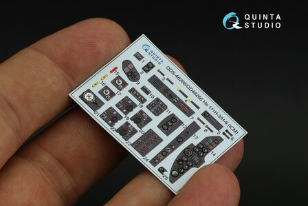 Quinta Studio QDS-48266 - He 111H-3/H-6 3D-Printed &amp; coloured Interior on decal paper (for ICM kit)- Small Version - 1:48