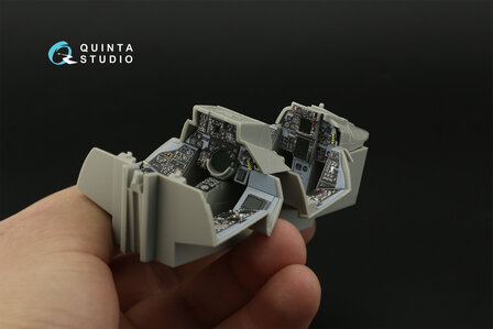 Quinta Studio QDS-32098 - F-14A 3D-Printed &amp; coloured Interior on decal paper (for Trumpeter kit) - Small Version - 1:32