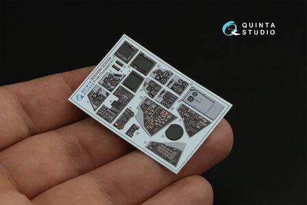 Quinta Studio QDS-32098 - F-14A 3D-Printed &amp; coloured Interior on decal paper (for Trumpeter kit) - Small Version - 1:32