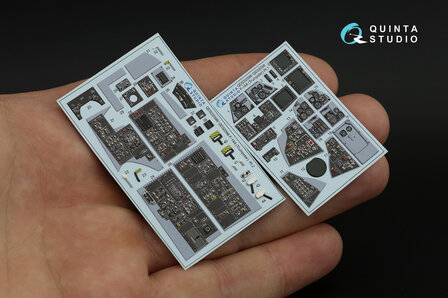 Quinta Studio QDS-32098 - F-14A 3D-Printed &amp; coloured Interior on decal paper (for Trumpeter kit) - Small Version - 1:32