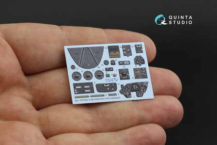 Quinta Studio QD48256 - Swordfish Mk.II 3D-Printed &amp; coloured Interior on decal paper (for Tamiya kit) - 1:48