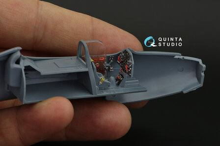 Quinta Studio QD48247 - P-39 3D-Printed &amp; coloured Interior on decal paper (for Eduard kit) - 1:48