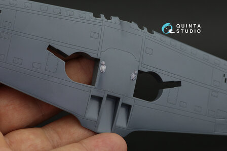 Quinta Studio QD48247 - P-39 3D-Printed &amp; coloured Interior on decal paper (for Eduard kit) - 1:48