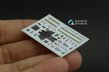 Quinta Studio QD48247 - P-39 3D-Printed &amp; coloured Interior on decal paper (for Eduard kit) - 1:48