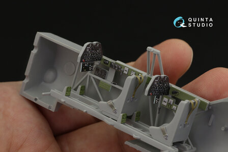 Quinta Studio QD48228 - T-6G 3D-Printed &amp; coloured Interior on decal paper (for Italeri kit) - 1:48