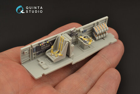 Quinta Studio QD48206 - Ju 87B-2/R-2 3D-Printed &amp; coloured Interior on decal paper (for Italeri kit) - 1:48