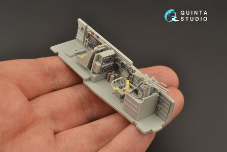 Quinta Studio QD48207 - Ju 87D/G 3D-Printed &amp; coloured Interior on decal paper (for Italeri kit) - 1:48