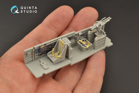 Quinta Studio QD48207 - Ju 87D/G 3D-Printed &amp; coloured Interior on decal paper (for Italeri kit) - 1:48