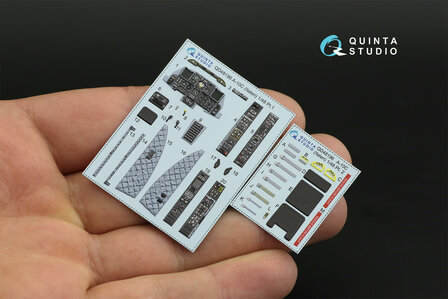 Quinta Studio QD48196 - A-10C 3D-Printed &amp; coloured Interior on decal paper (for Italeri kit) - 1:48