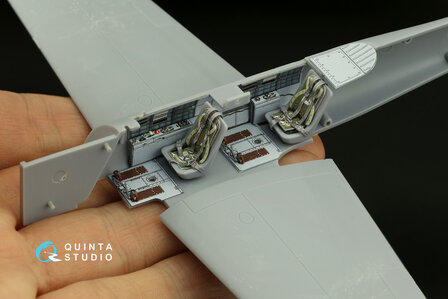 Quinta Studio QD48019 - Yak-52 3D-Printed &amp; coloured Interior on decal paper (for ARK kit) - 1:48