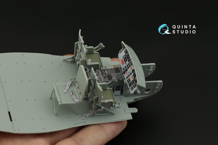 Quinta Studio QD35049 - UH-1C 3D-Printed &amp; coloured Interior on decal paper (for Academy kit) - 1:35