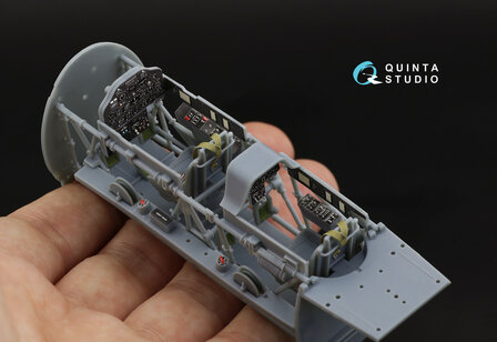 Quinta Studio QD32102 - T-6G 3D-Printed &amp; coloured Interior on decal paper (for Kitty Hawk kit) - 1:32