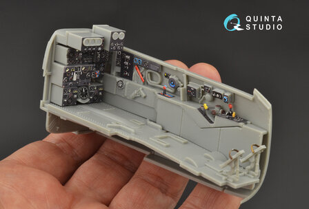 Quinta Studio QD32103 - He 219 3D-Printed &amp; coloured Interior on decal paper (for ZM SWS kit) - 1:32