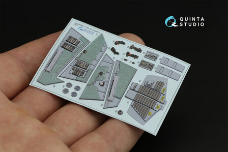 Quinta Studio QD32098 - F-14A 3D-Printed &amp; coloured Interior on decal paper (for Trumpeter kit) - 1:32