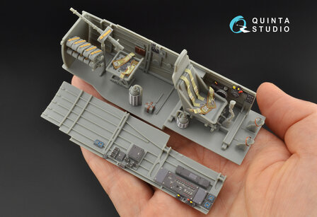 Quinta Studio QD32090 - Ju 87B-2/R-2 3D-Printed &amp; coloured Interior on decal paper (for Trumpeter kit) - 1:32