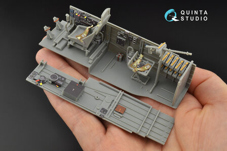 Quinta Studio QD32090 - Ju 87B-2/R-2 3D-Printed &amp; coloured Interior on decal paper (for Trumpeter kit) - 1:32