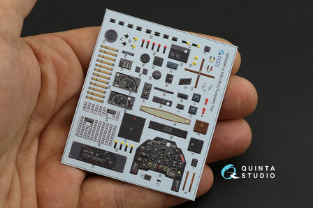 Quinta Studio QD32090 - Ju 87B-2/R-2 3D-Printed &amp; coloured Interior on decal paper (for Trumpeter kit) - 1:32