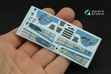 Quinta Studio QD32095 - Su-30SM 3D-Printed &amp; coloured Interior on decal paper (conversion for Trumpeter Su-30MKK) - 1:32