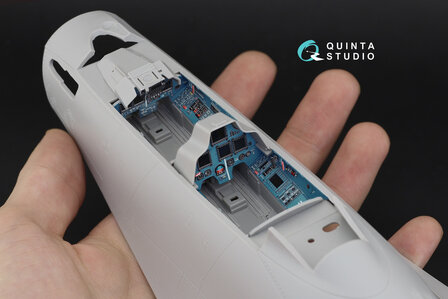 Quinta Studio QD32095 - Su-30SM 3D-Printed &amp; coloured Interior on decal paper (conversion for Trumpeter Su-30MKK) - 1:32