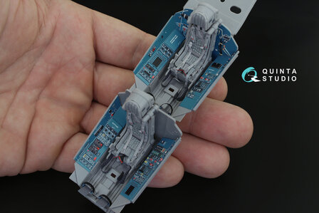 Quinta Studio QD32095 - Su-30SM 3D-Printed &amp; coloured Interior on decal paper (conversion for Trumpeter Su-30MKK) - 1:32