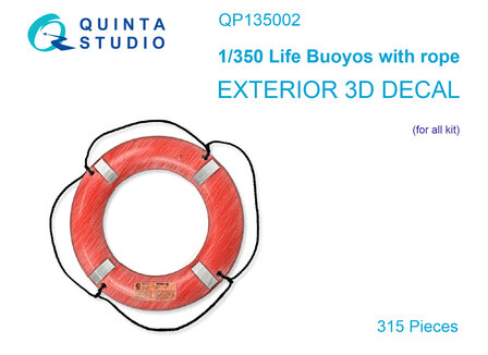 Quinta Studio QP135002 - Life Buoys with rope 315 pcs (All kits) - 1:350