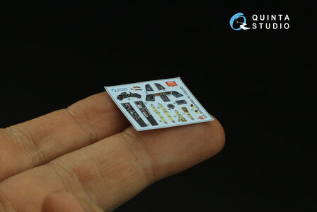 Quinta Studio QD72041 - Fw 190A-8 3D-Printed &amp; coloured Interior on decal paper (for Eduard) - 1:72