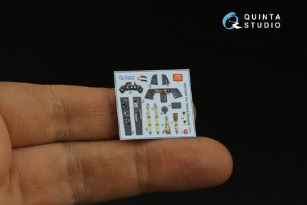 Quinta Studio QD72041 - Fw 190A-8 3D-Printed &amp; coloured Interior on decal paper (for Eduard) - 1:72