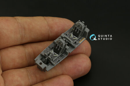 Quinta Studio QD72039 - F-15E 3D-Printed &amp; coloured Interior on decal paper (for Academy kit) - 1:72