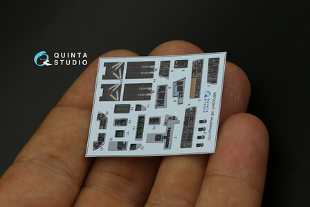 Quinta Studio QD72039 - F-15E 3D-Printed &amp; coloured Interior on decal paper (for Academy kit) - 1:72