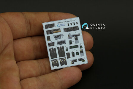 Quinta Studio QD72039 - F-15E 3D-Printed &amp; coloured Interior on decal paper (for Academy kit) - 1:72