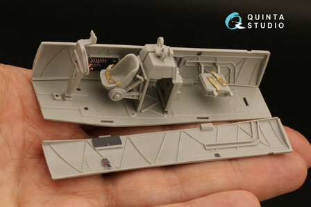 Quinta Studio QD48289 - Ar 196A-3 3D-Printed &amp; coloured Interior on decal paper (for Italeri kit) - 1:48