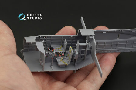 Quinta Studio QD48258 - A(B)-26B 3D-Printed &amp; coloured Interior on decal paper (for ICM kit) - 1:48