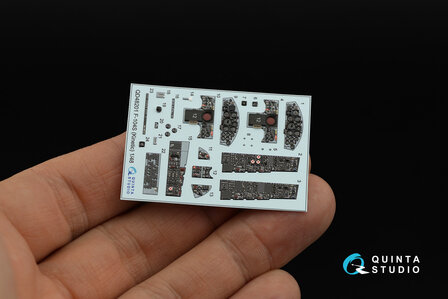 Quinta Studio QD48201 - F-104S 3D-Printed &amp; coloured Interior on decal paper (for Kinetic kit) - 1:48