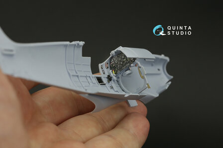 Quinta Studio QD48135 - Spitfire Mk.V 3D-Printed &amp; coloured Interior on decal paper (Airfix kit) - 1:48