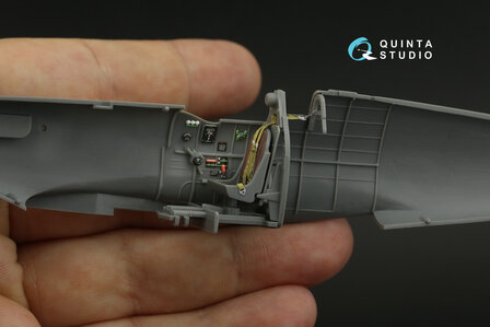 Quinta Studio QD48136 - Spitfire Mk.V 3D-Printed &amp; coloured Interior on decal paper (Tamiya kit) - 1:48