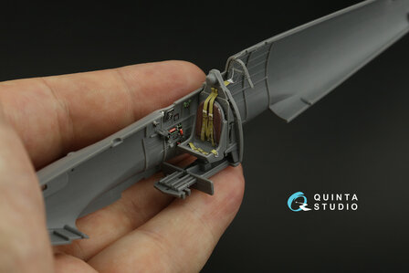 Quinta Studio QD48136 - Spitfire Mk.V 3D-Printed &amp; coloured Interior on decal paper (Tamiya kit) - 1:48