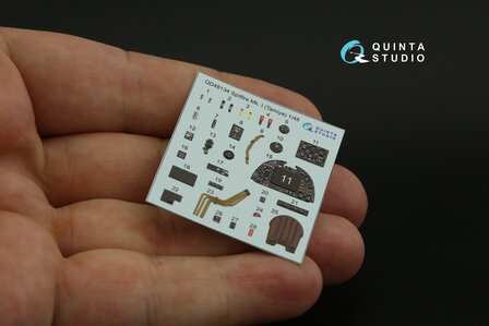 Quinta Studio QD48134 - Spitfire Mk.I 3D-Printed &amp; coloured Interior on decal paper (for Tamiya kit) - 1:48