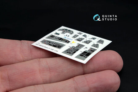 Quinta Studio QD48045 - F-16D (block 30/40/50) 3D-Printed &amp; coloured Interior on decal paper (for Kinetic kit) - 1:48