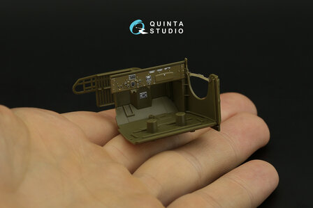 Quinta Studio QD48029 - GMC CCKW 353 (open cab) 3D-Printed &amp; coloured Interior on decal paper (for Tamiya kit) - 1:48